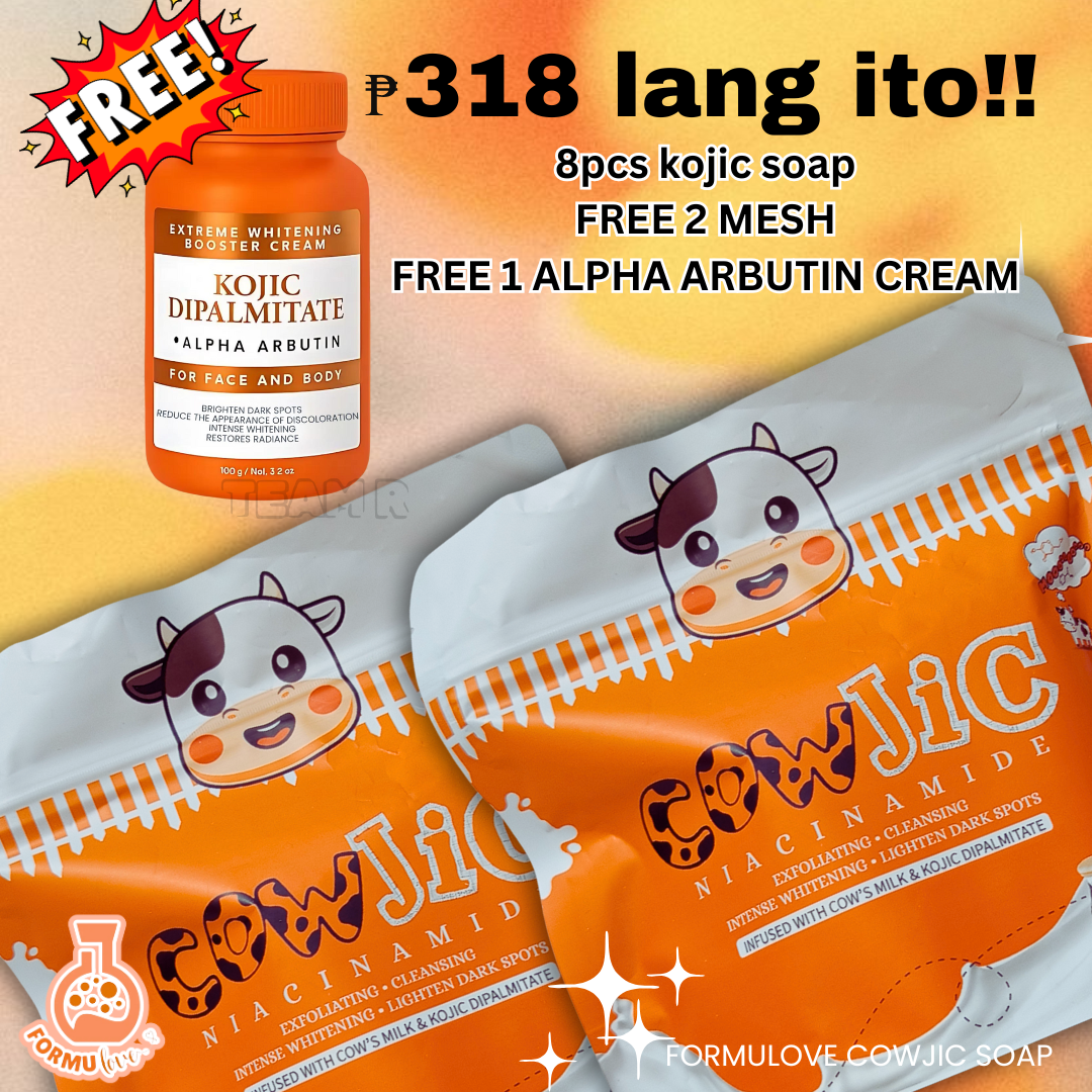 (BUY2 TAKE 1) buy 2 cowjic soap get free cowjic kojic dipalmitate cream save 299